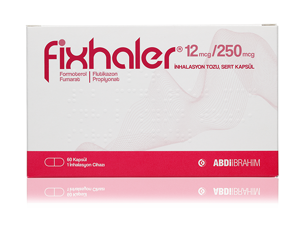 Fixhaler 12 mcg /250 mcg inhalasyon tozu, sert kapsül