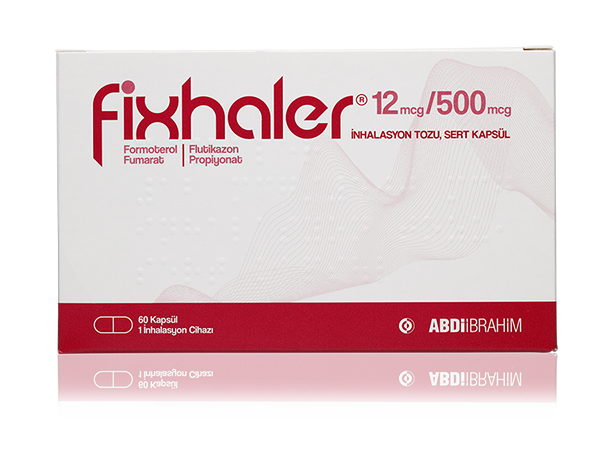 Fixhaler 12 mcg /500 mcg inhalasyon tozu, sert kapsül