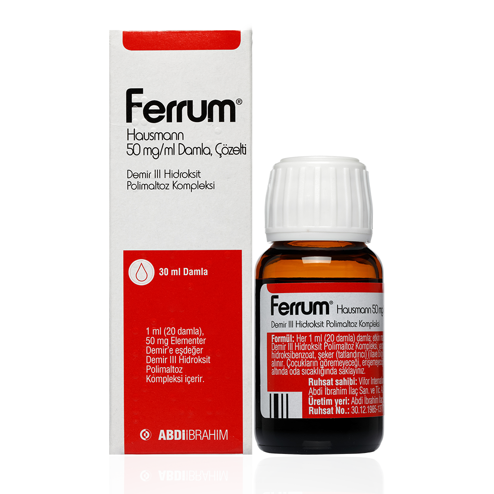 Ferrum Hausmann 50 mg/ml Damla, Çözelti