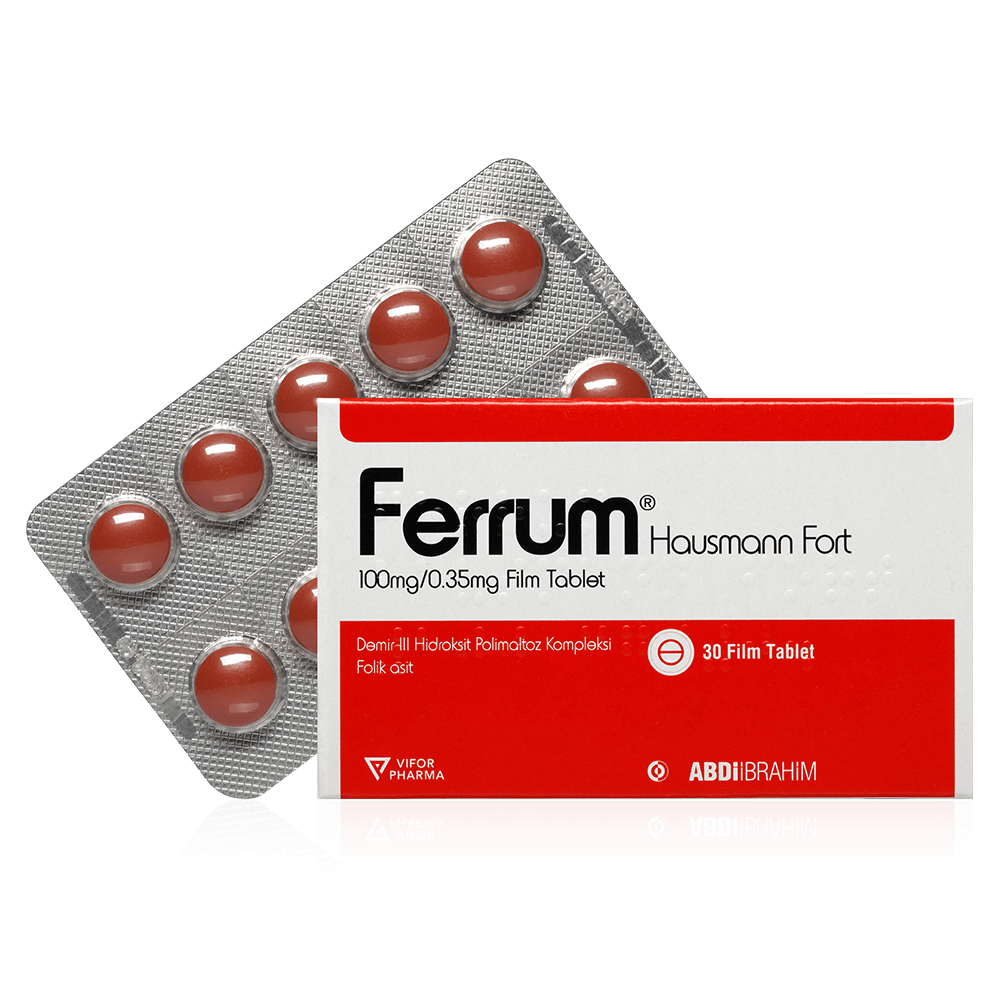 Ferrum Hausmann Fort 100 mg/0.35 mg Film Tablet