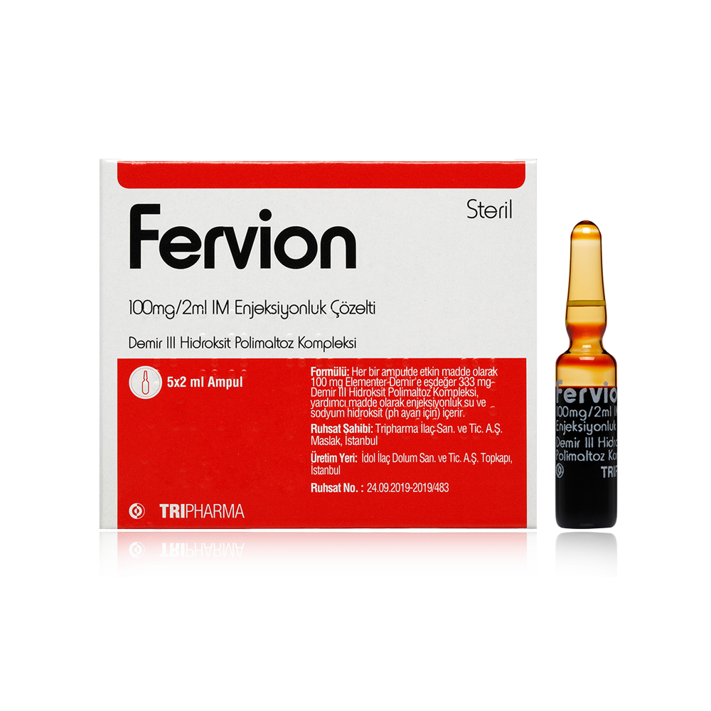 Fervion 100 mg/2 ml IM Enjeksiyonluk Çözelti