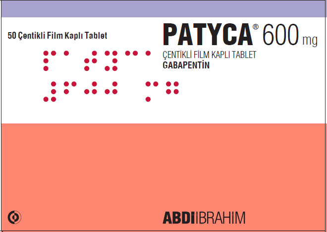 Patyca  600 mg çentikli film kaplı tablet