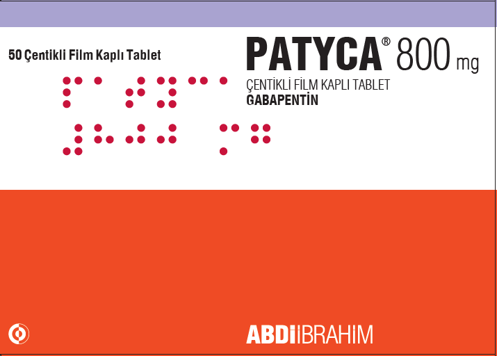 Patyca 800 mg çentikli film kaplı tablet