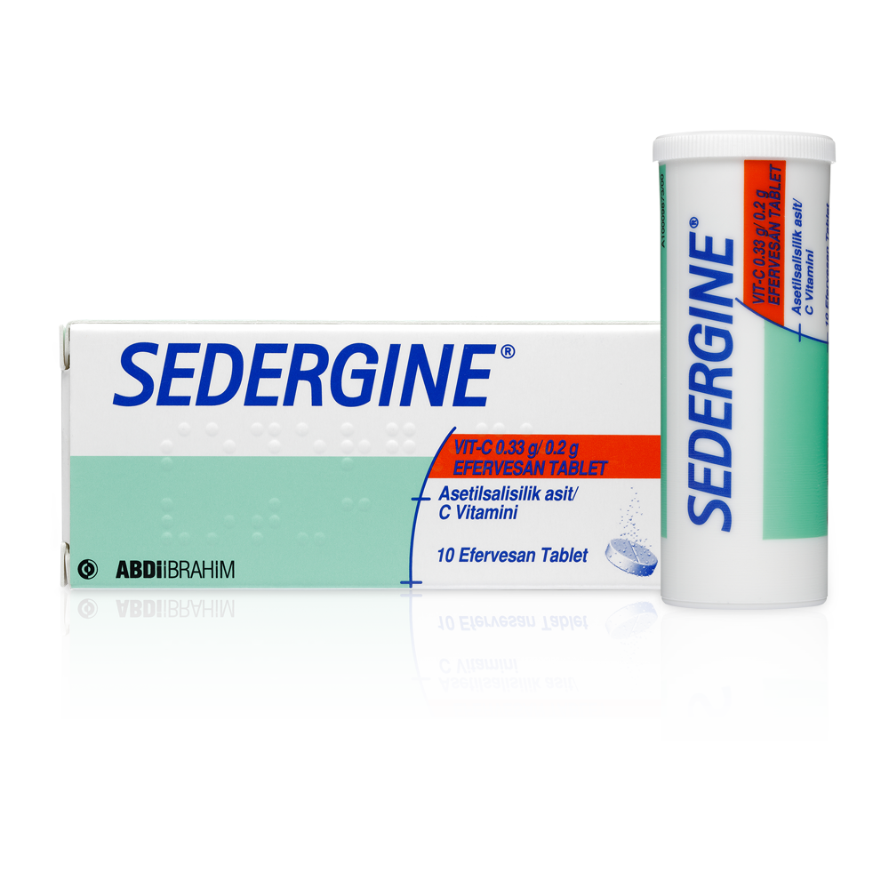 Sedergine Asetilsalik Asit C Vitamini Efervesan 10 Tablet