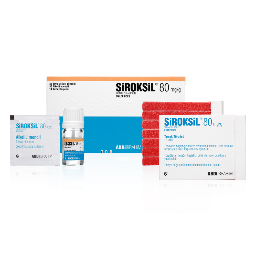 Siroksil 80 mg/g Tırnak Cilası Seti