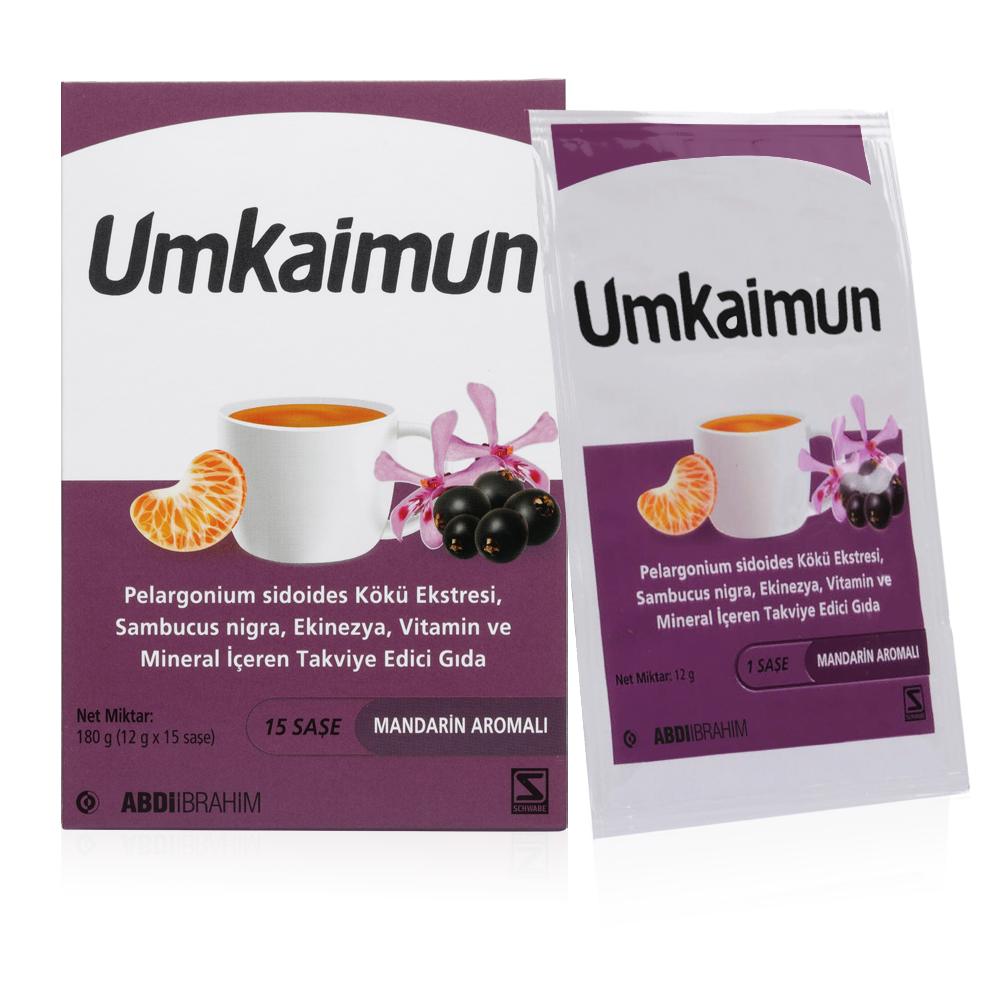 Umkaimun Kara Mürver & Afrika Sardunyası Vitamin Saşe 15 Tablet