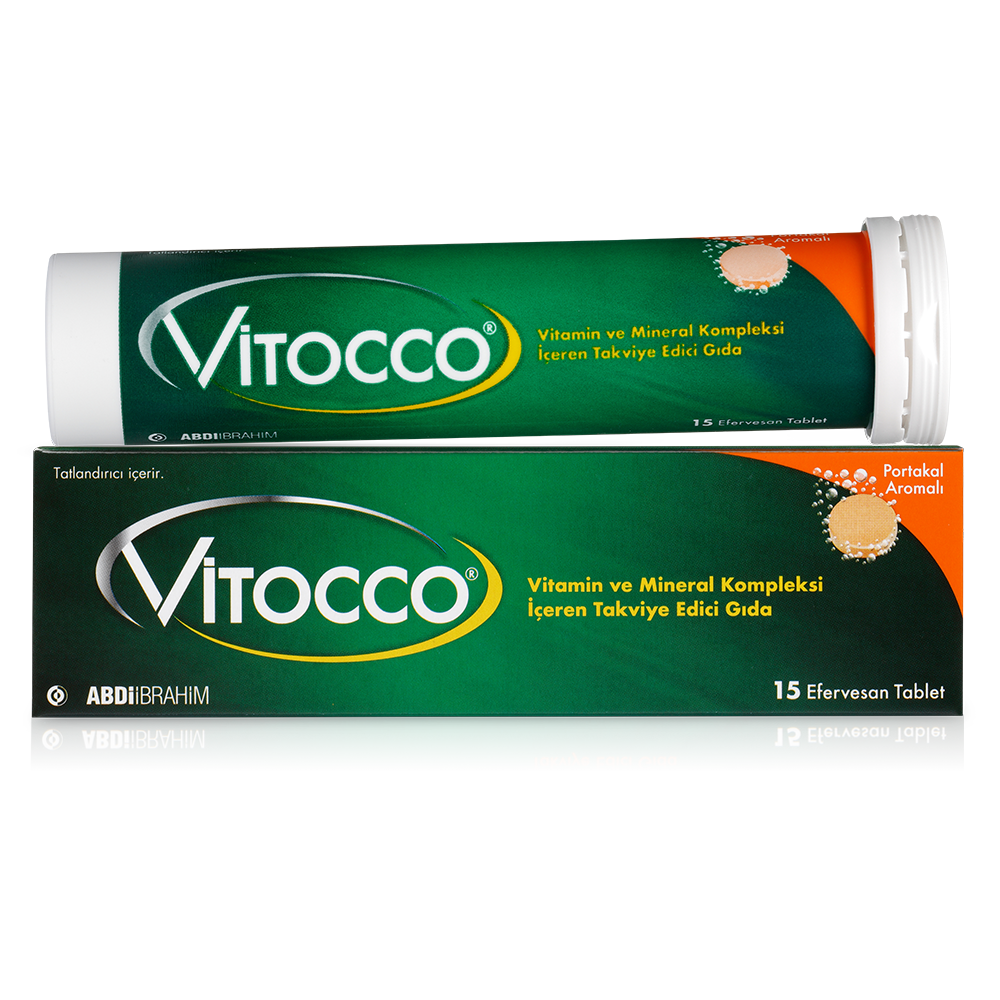 Vitocco B Vitamini Kompleksi Efervesan 15 Tablet